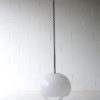 1970s Rise and Fall Plastic Chrome Ceiling Light 1