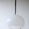 1970s Rise and Fall Plastic Chrome Ceiling Light