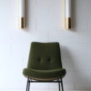 Brass and Glass Wall Lights or Sconces by Glashutte Limburg