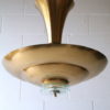 French Art Deco Brass Ceiling Light