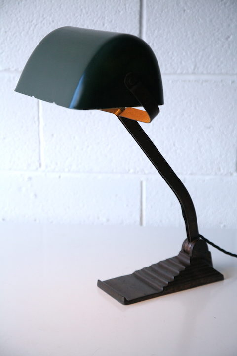 Rare 1930s Belgian Desk Lamp