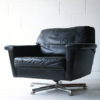 Vintage Leather Swivel Chairs 1