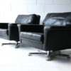 Vintage Leather Swivel Chairs 2