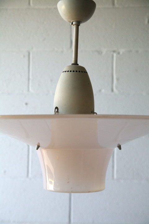 1950s Pink Ceiling Light 3