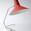 1950s Red White Desk Lamp 1