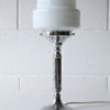 Art Deco Chrome and Glass Table Lamp