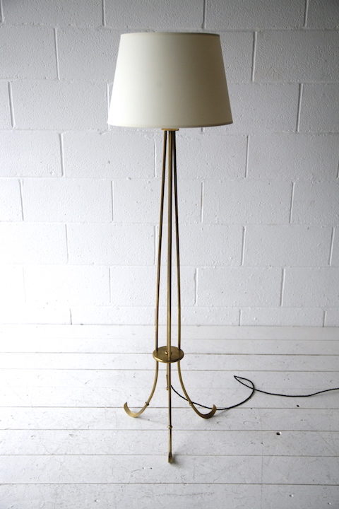 1950s French Brass Floor Lamp 5