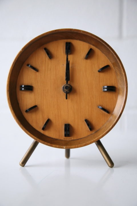 1950s Rosewood Mantle Clock by Kienzle
