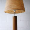 1960s Teak Table Lamp with Cork Shade 1