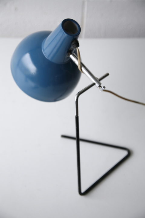 Blue 1950s Desk Lamp by Josef Hurka for Napako 1