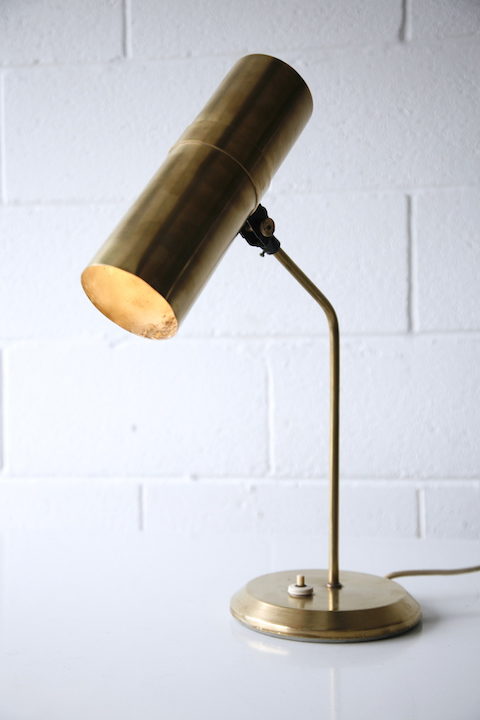 Brass 1960s Desk Lamp 3