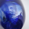 Kosta Boda Blue Swirls Art Glass Vase 2