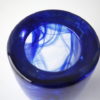 Kosta Boda Blue Swirls Art Glass Vase 3