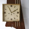 Large 1950s Rosewood Wall Clock