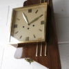 Large 1950s Rosewood Wall Clock 4