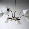 1950s French 6 Arm Ceiling Light 2