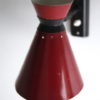 1950s French Red Wall Lamp 1