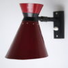 1950s French Red Wall Lamp 3