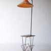1950s Teak Wicker Floor Lamp 1