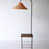 1950s Teak Wicker Floor Lamp 4