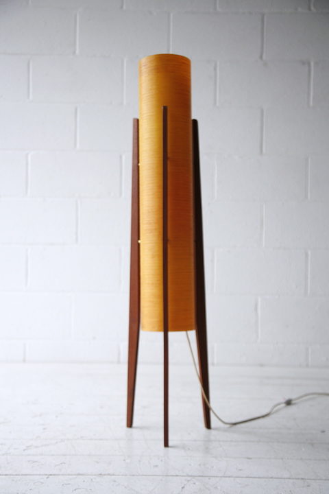1960s Fibreglass Rocket Lamp