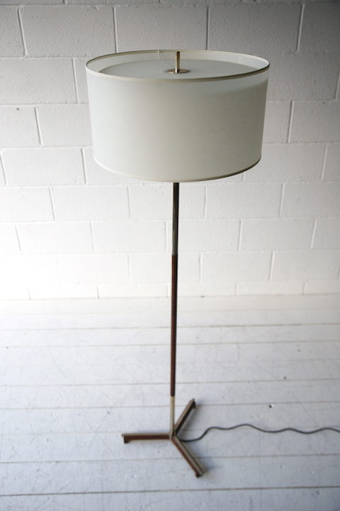 1970s Rosewood Floor Lamp 1