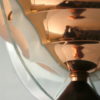 Art Deco Copper Glass Floor Lamp by Petitot France 1