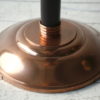 Art Deco Copper Glass Floor Lamp by Petitot France