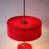 Vintage 1970s Red Table Lamp