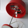 Vintage 1970s Red Table Lamp 4