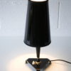 1950s Brass Black Table Lamp