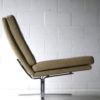 Cream Leather 1970s Chairs 4