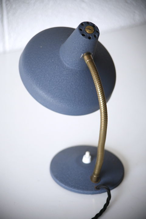1950s Blue Desk Lamp