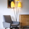 1950s Floor Lamp with Yellow Shades 1