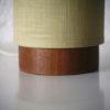 1960s Teak Table Lamp with Green Shade 1