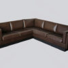 1970s Danish Leather Corner Sofa by Thams 1