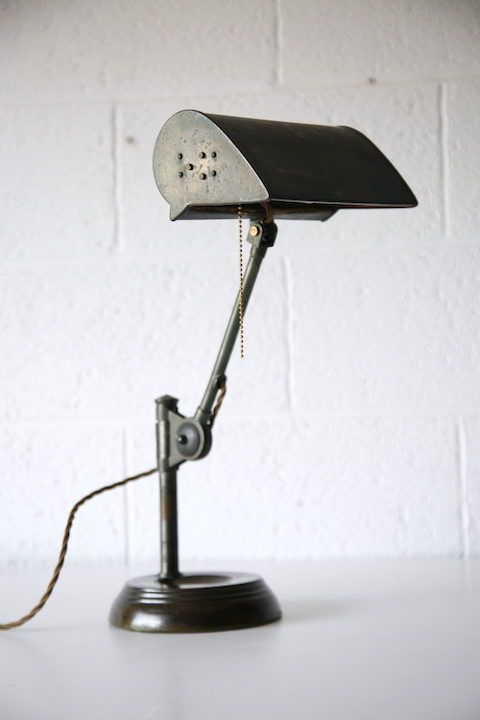 1930s Bankers Desk Lamp