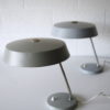 Pair 1950s Grey Desk Lamps