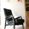 1950s Black Reclining Chair 2