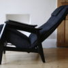 1950s Black Reclining Chair 3
