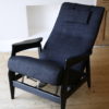 1950s Black Reclining Chair 4