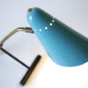 1950s Blue Brass Desk Lamp 5