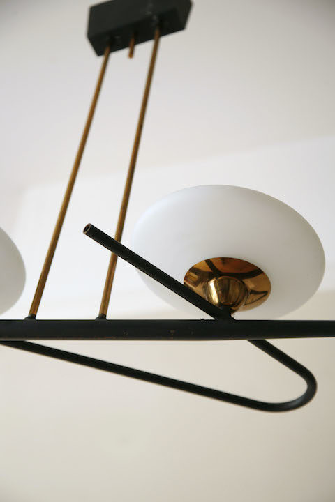 1950s Ceiling Light by Lunel France 3