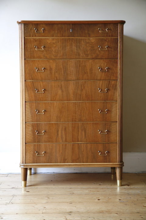 1950s Danish Chest of Drawers by Omann Jun