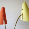 1950s Orange Yellow Brass Floor Lamp 5