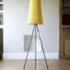 1950s Tripod Floor Lamp with Pleated Shade 1