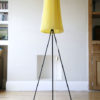 1950s Tripod Floor Lamp with Pleated Shade 2