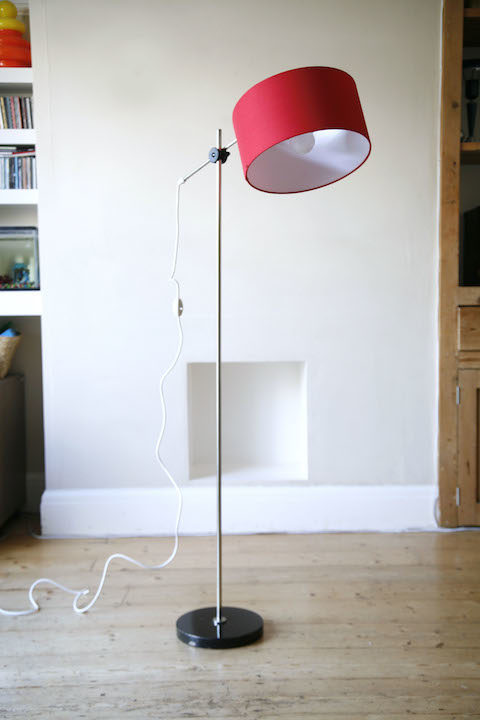 1960s Red Floor Lamp 5