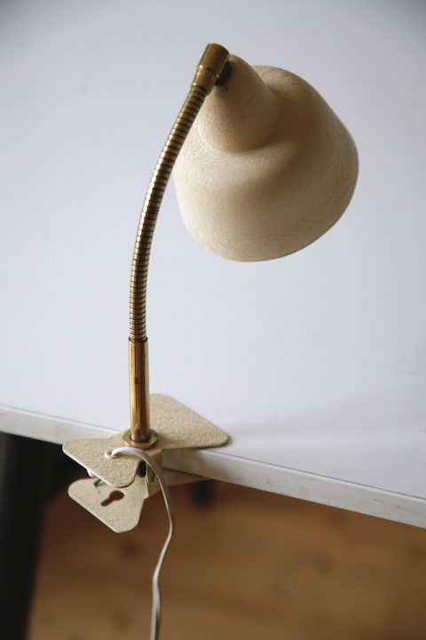 1950s Cream Clip-on Lamp 3