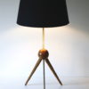 1950s French Brass Tripod Table : Floor Lamp